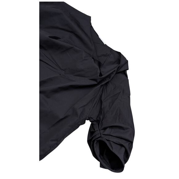 NWT Rosetta Getty Black Asymmetric Poplin Shirt - Picture 8 of 16